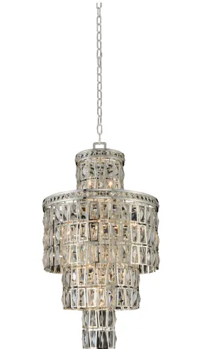 13 Light Pendant from the Kasturi Collection in Silver Finish by Allegri