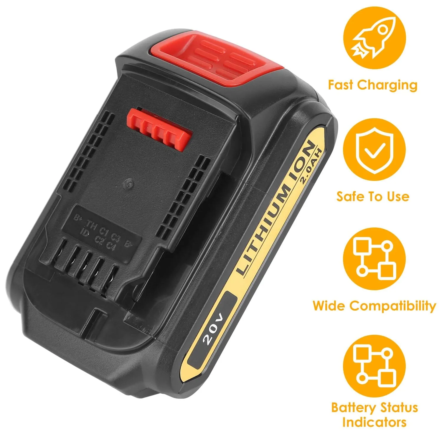 20V Replacement Battery Fit for Dewalt DCB