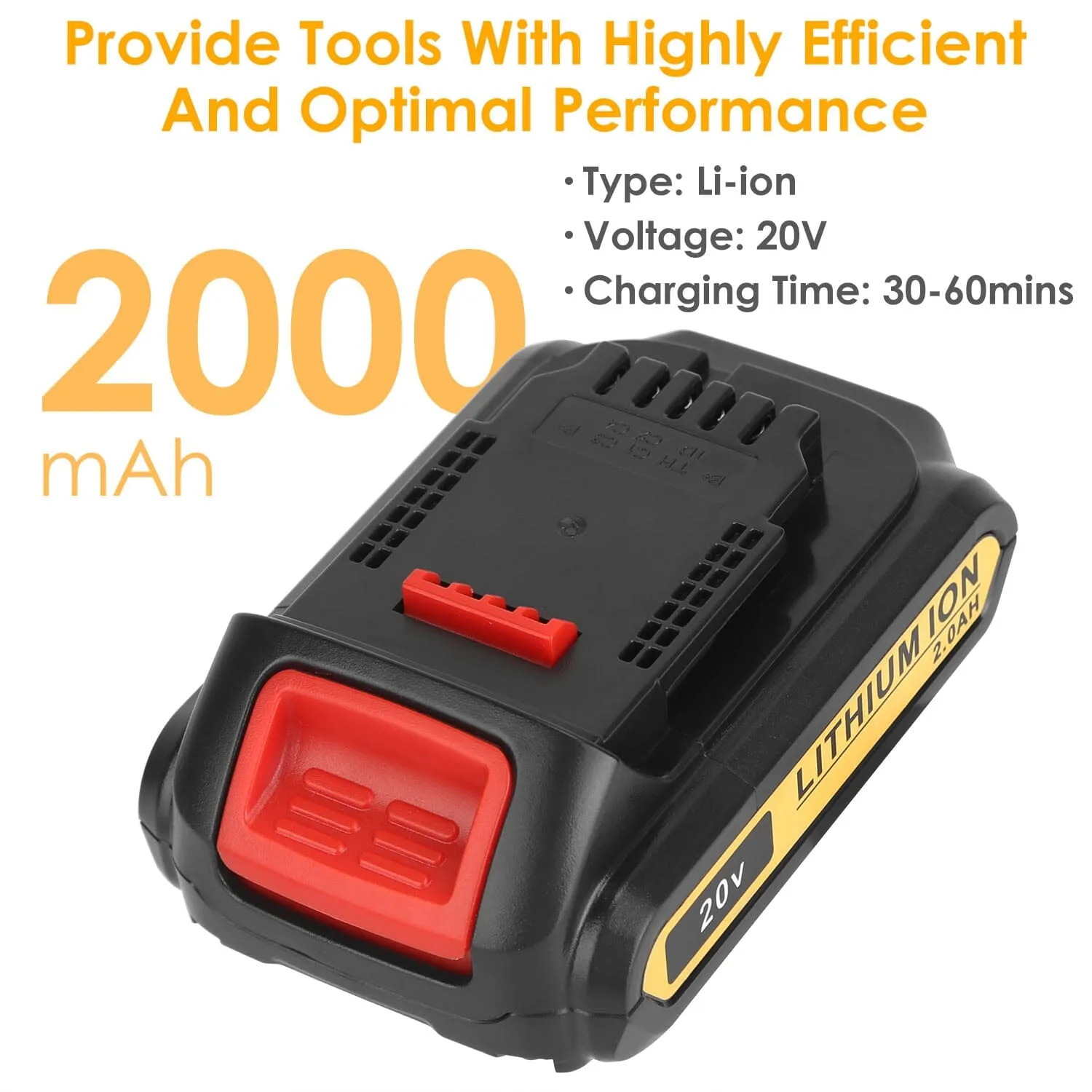 20V Replacement Battery Fit for Dewalt DCB