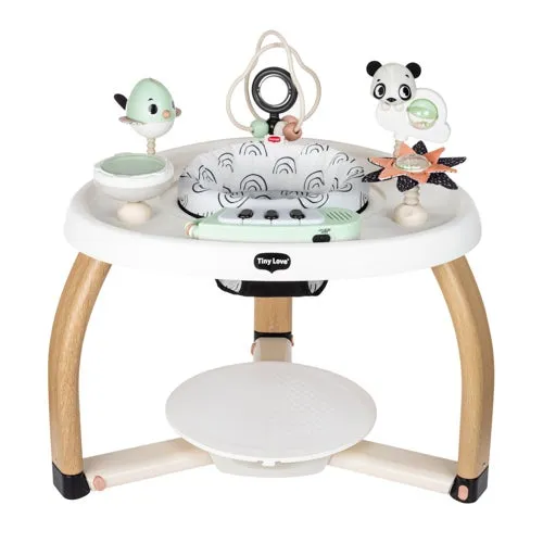 5-in-1 Stationary Activity Center, Black & White Decor