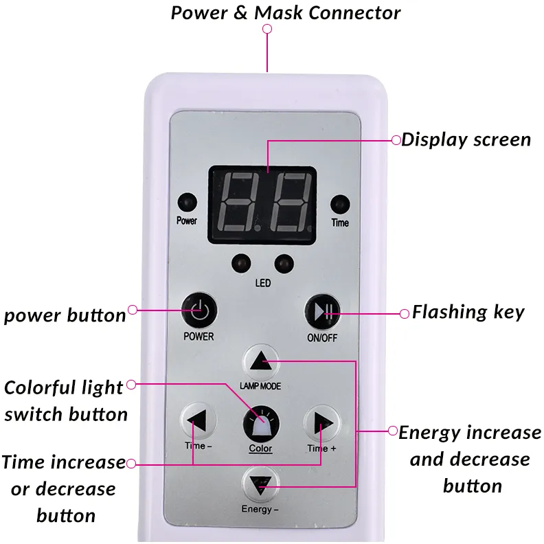 7 Colour Led Facial Beauty Mask