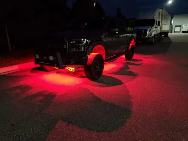 8pc Rock Light Starter Set - Red