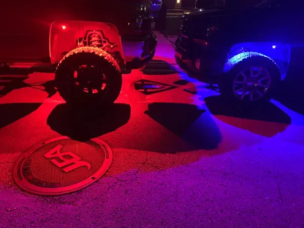 8pc Rock Light Starter Set - Red