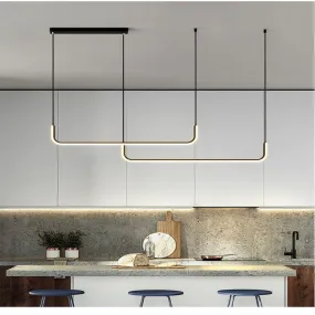 Alain Modern LED Line Chandelier