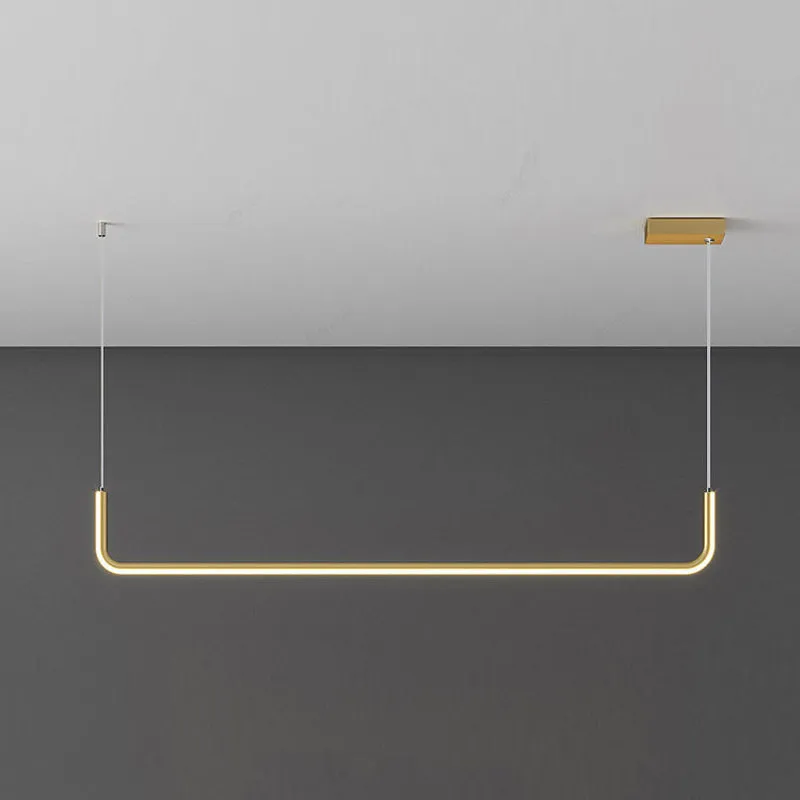 Alain Modern LED Line Chandelier