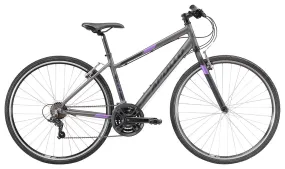 Apollo TRACE 10 Womens City Bike Matte Charcoal / Black / Lavender