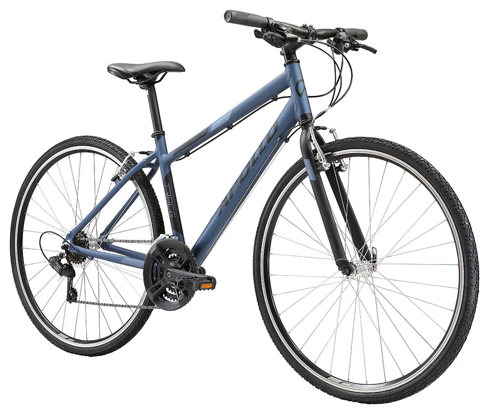Apollo TRACE 10 Womens City Bike Matte Slate / Black / Ice Blue