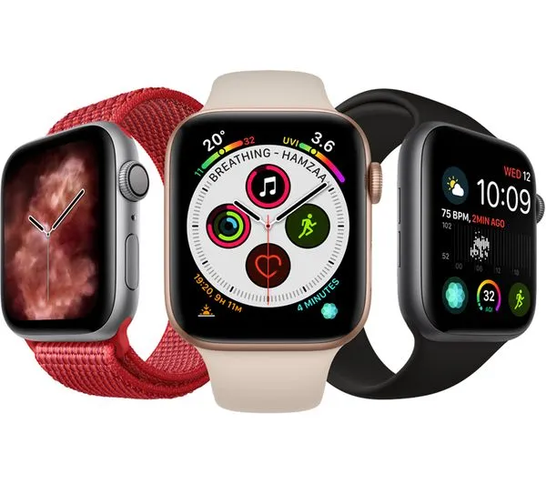 Apple Watch Series 4 GPS Gold Aluminium with Black Sports Band, 40mm - Good
