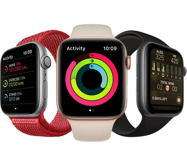 Apple Watch Series 4 GPS Gold Aluminium with Black Sports Band, 40mm - Good
