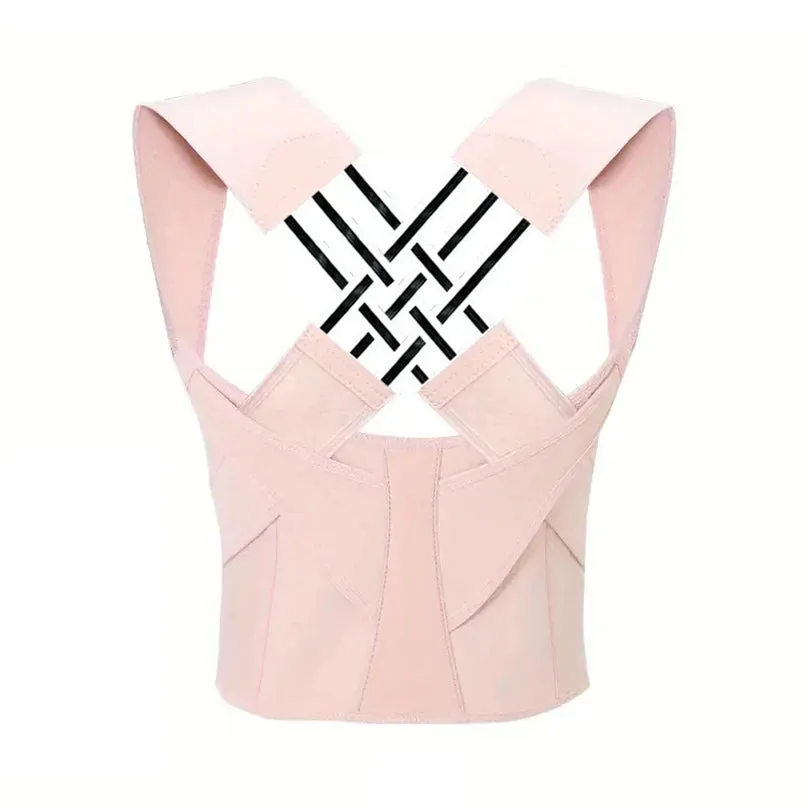 Back Posture Corrector Brace for Women Breathable Elastic Back Posture Correction Belt Adjustable Shoulder for Students Kids