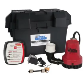Basement Watchdog BWE Emergency Battery Back-Up Sump Pump System, 1000 GPH