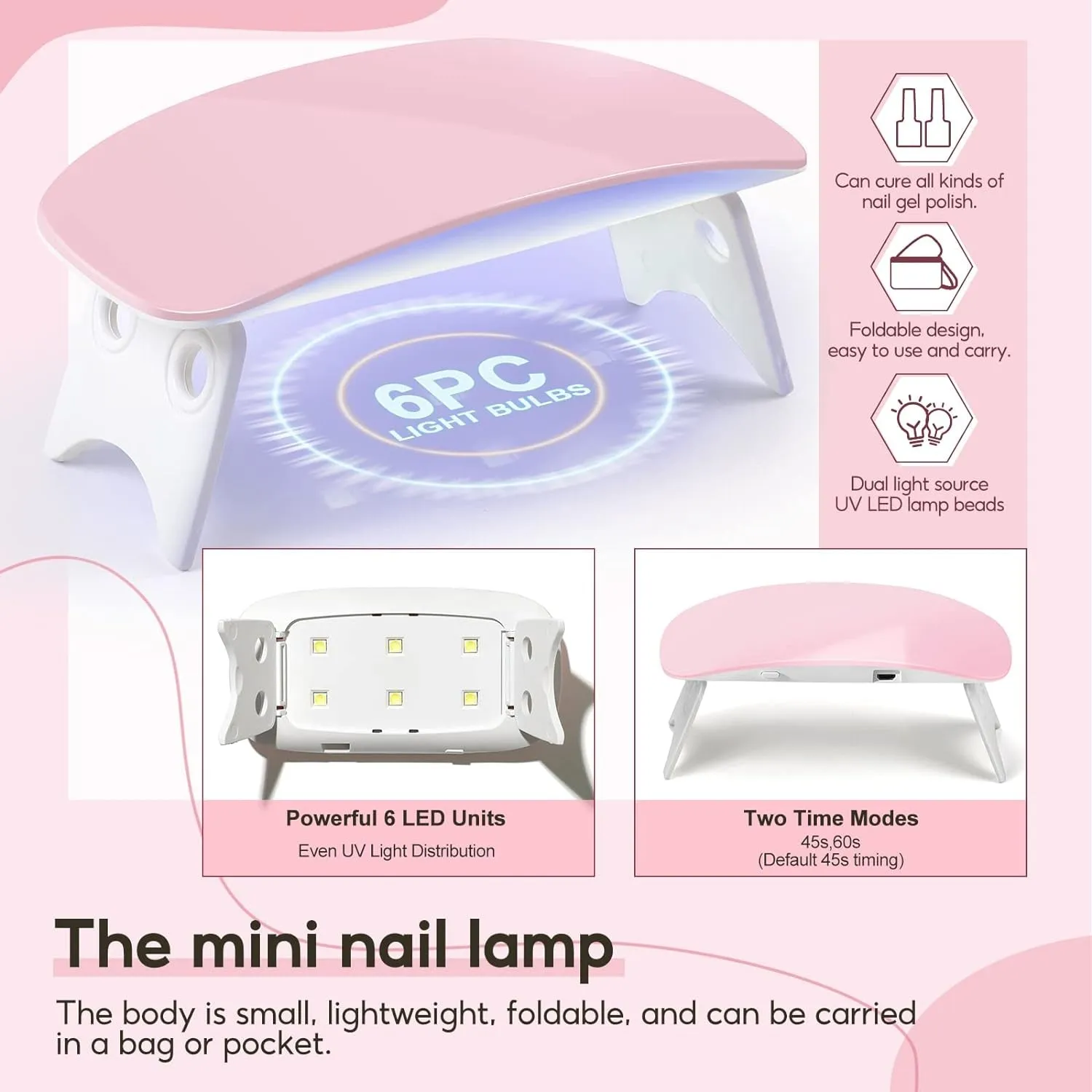 Beginner-Friendly Acrylic Nail Art Kit - Drill, UV Light, 45 Colors of Powder & Glitter Tools