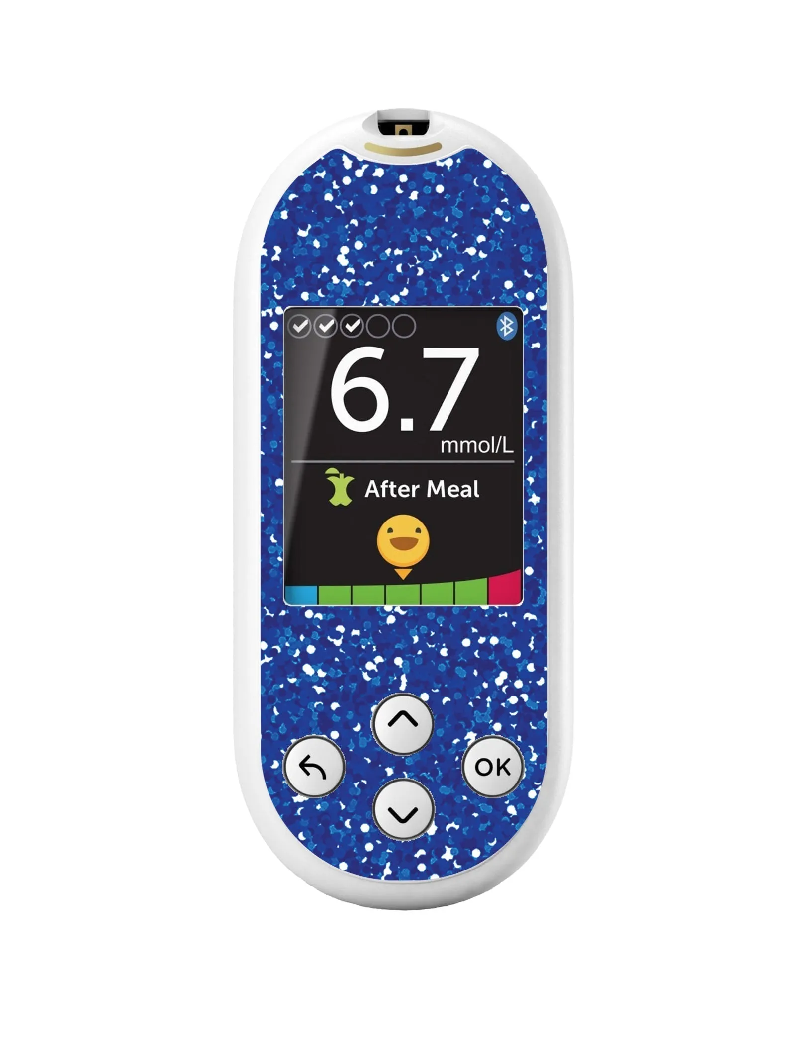 Blue Confetti for OneTouch Verio Reflect Glucometer