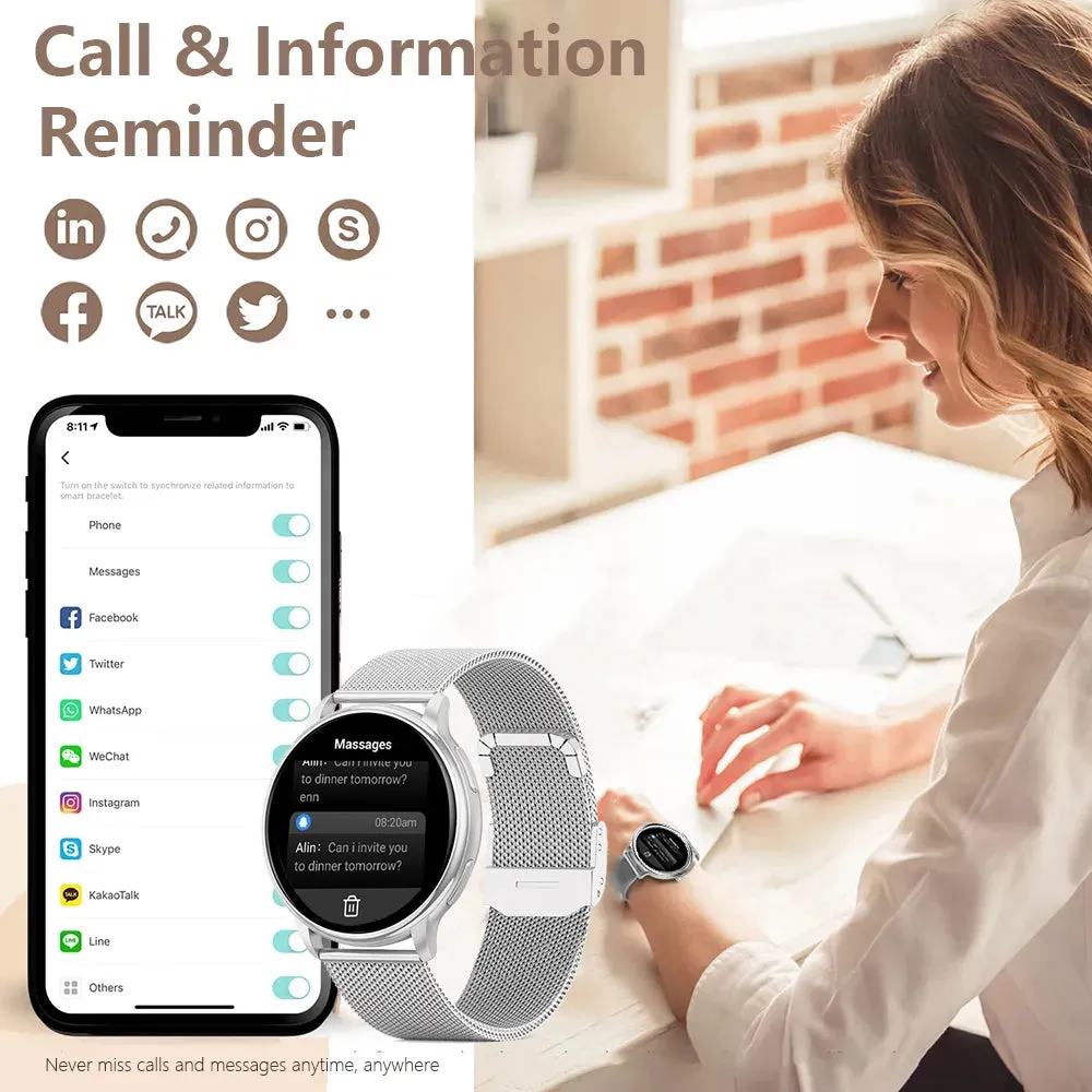 Bluetooth Health Monitoring Smartwatch For Android & IOS