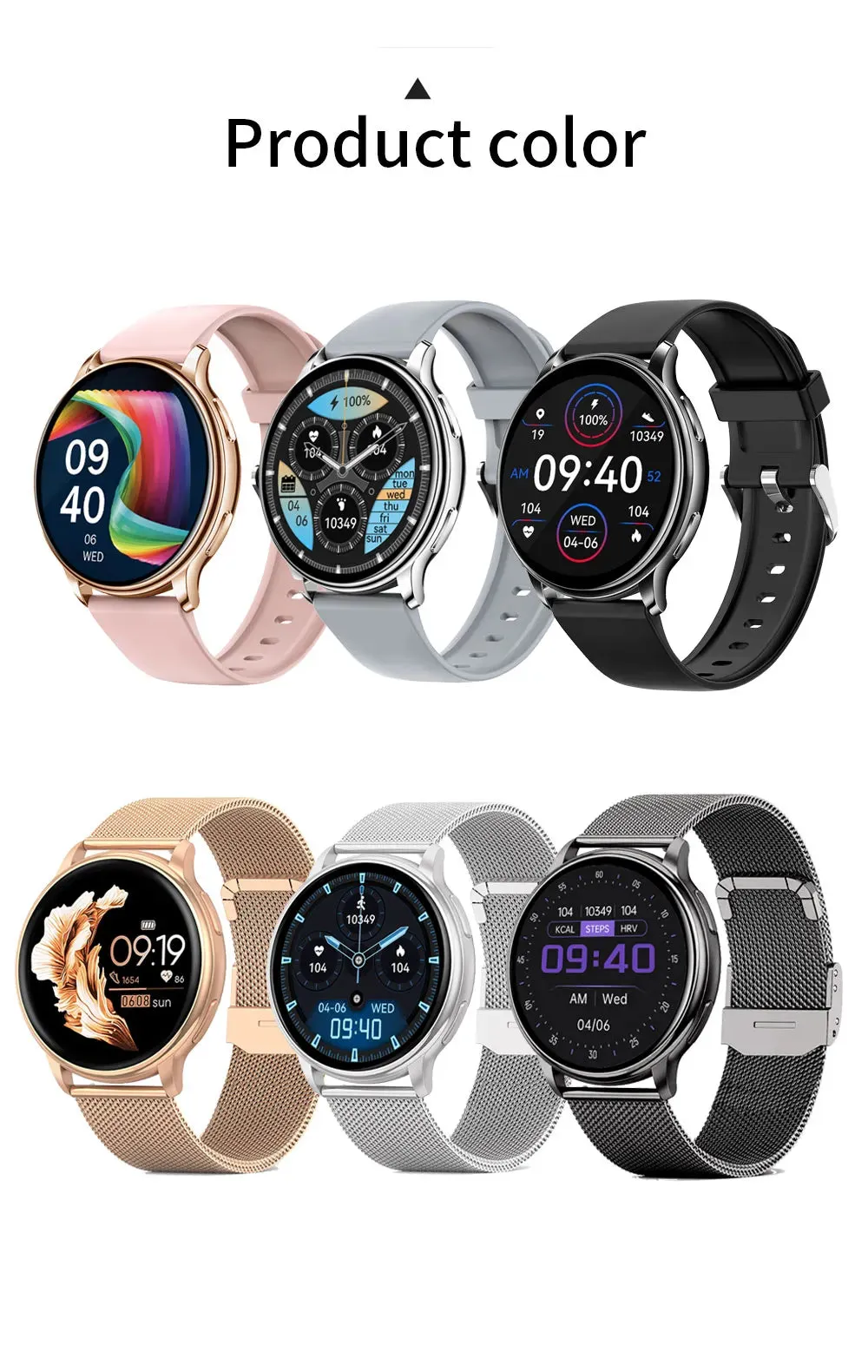 Bluetooth Health Monitoring Smartwatch For Android & IOS