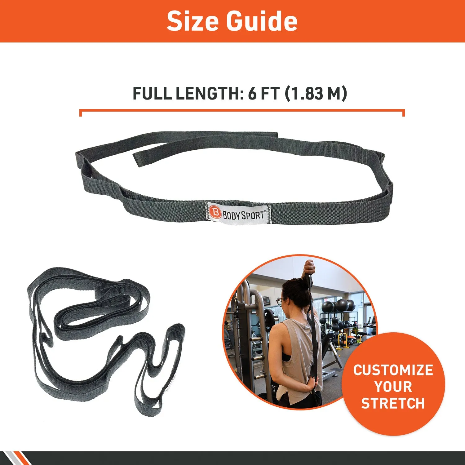 BodySport&reg; Static Stretch Strap