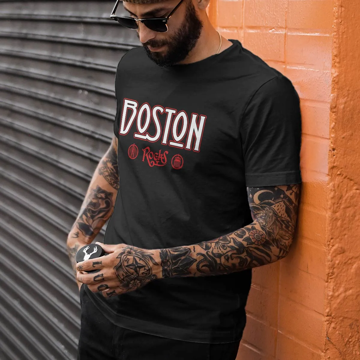 Boston Zeppelin Style Black T-Shirt, 100% Cotton, S-XXL, Unisex 100% Cotton, Unique Tshirts