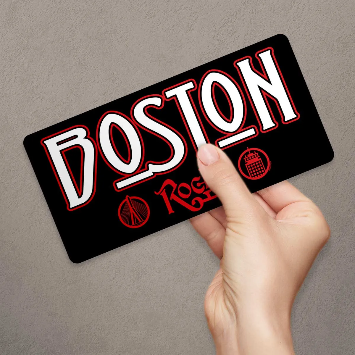 Boston Zeppelin Style Die Cut Vinyl Sticker