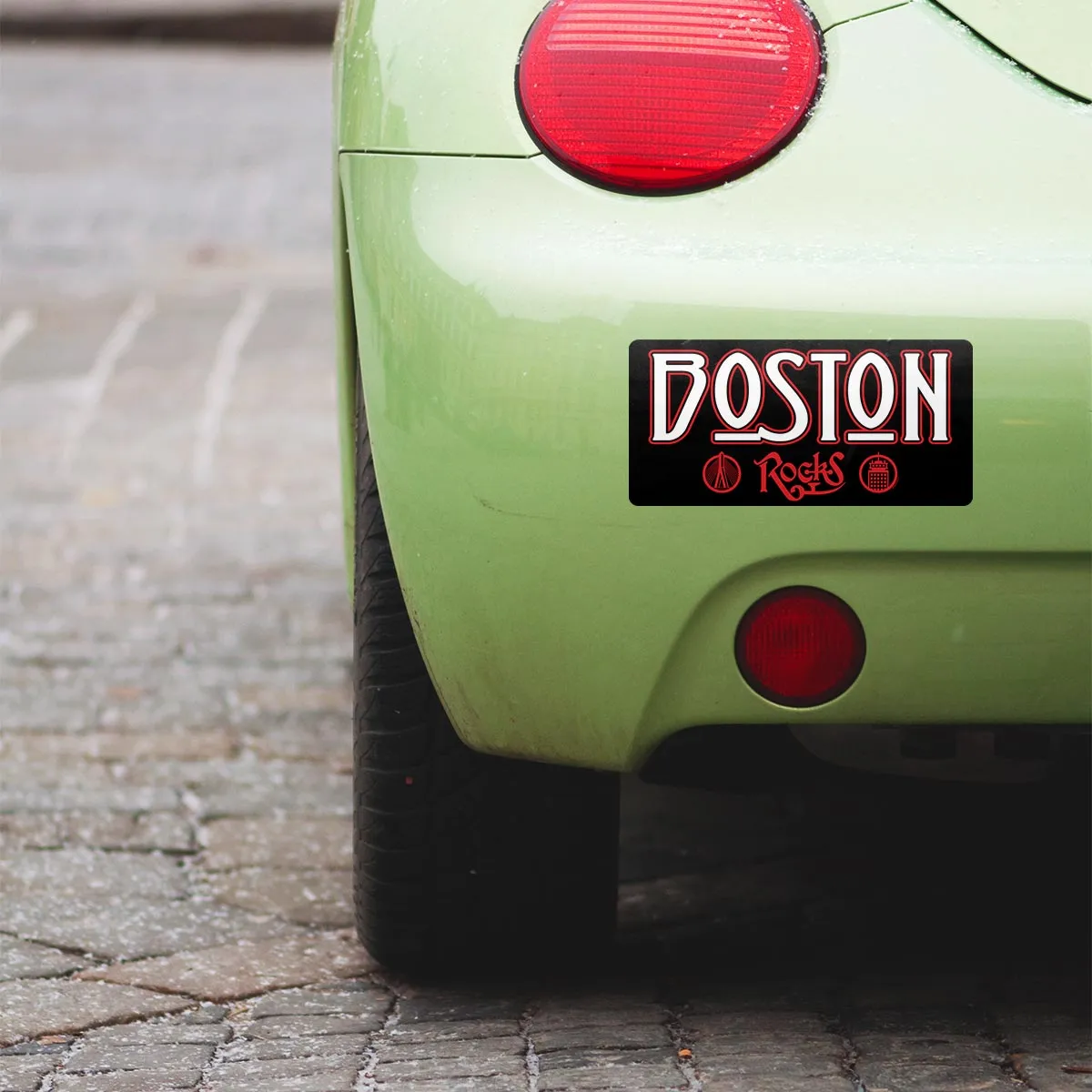Boston Zeppelin Style Die Cut Vinyl Sticker