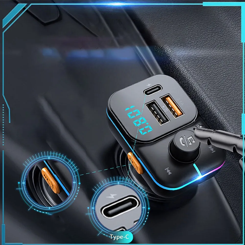 C24 Car FM Transmitter Bluetooth Wireless Handsfree Audio Dual