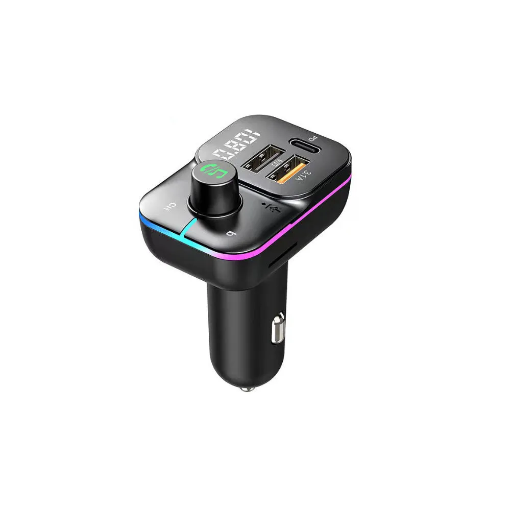 C24 Car FM Transmitter Bluetooth Wireless Handsfree Audio Dual