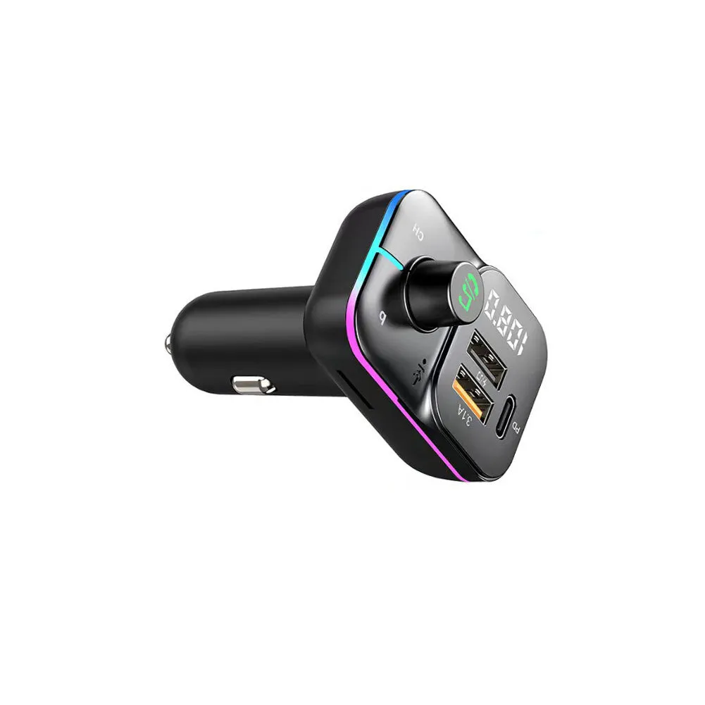 C24 Car FM Transmitter Bluetooth Wireless Handsfree Audio Dual