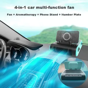 Car Multi-function Wireless Charging Fan Aromatherapy Stop Sign