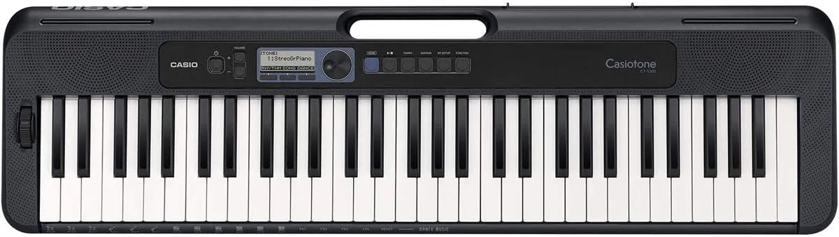 Casio Casiotone 61-Key Portable Keyboard with USB   Power adapter