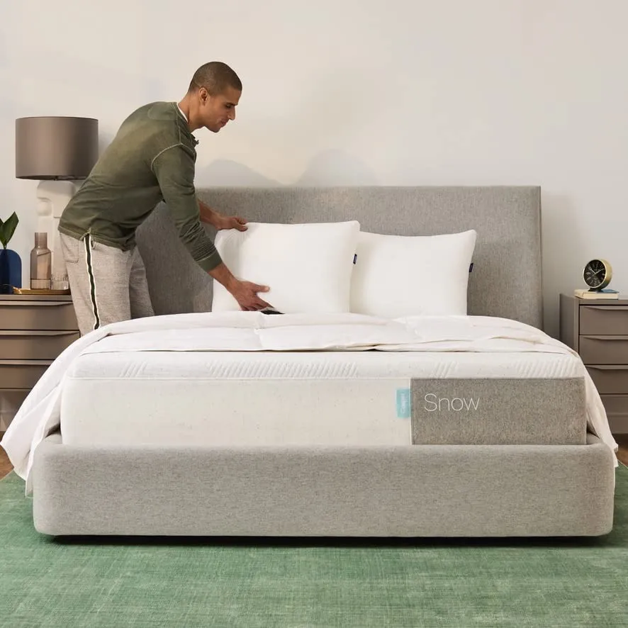 Casper Sleep Snow Mattress, Queen, Light Grey