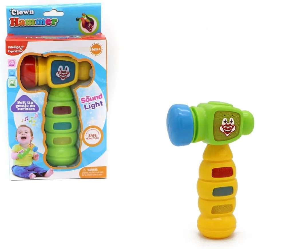 Clown Hammer Activity Baby Toy Light and Sound - 84A