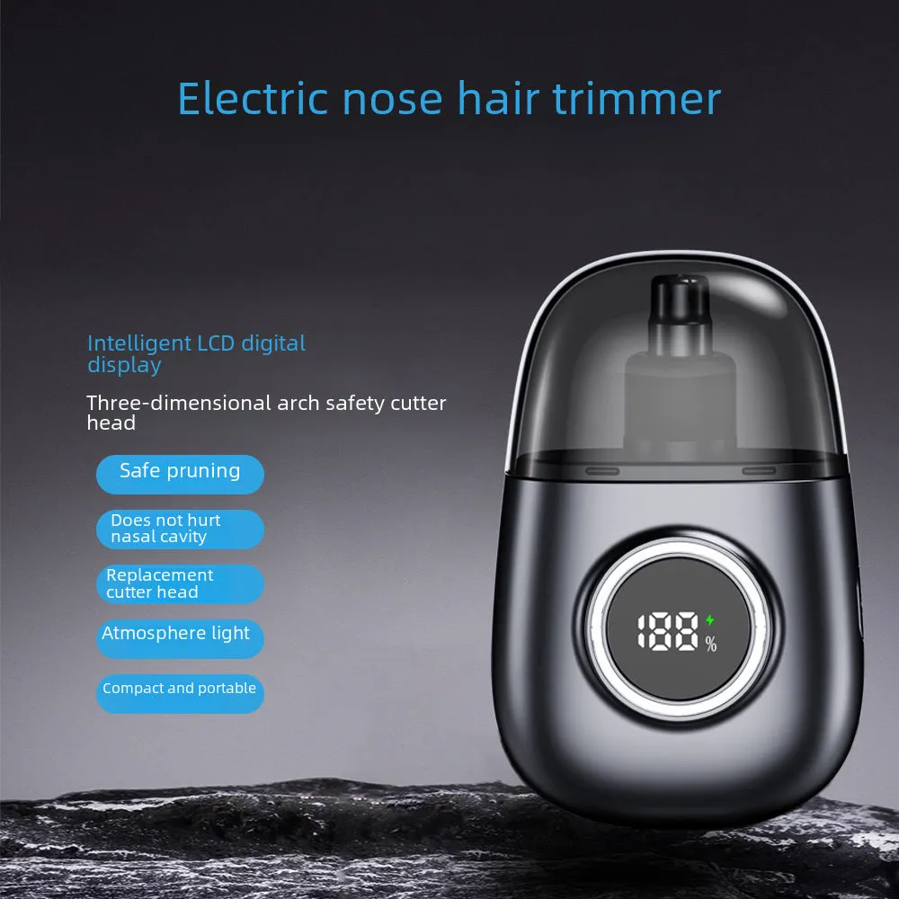 Compact Nose Hair Trimmer With Type-C Charging