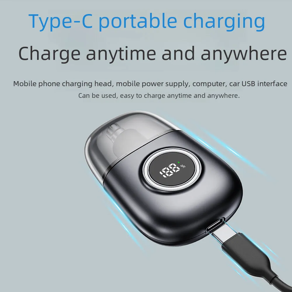 Compact Nose Hair Trimmer With Type-C Charging
