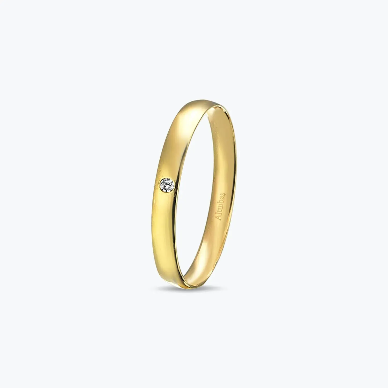 Couple Diamond Wedding Band Set