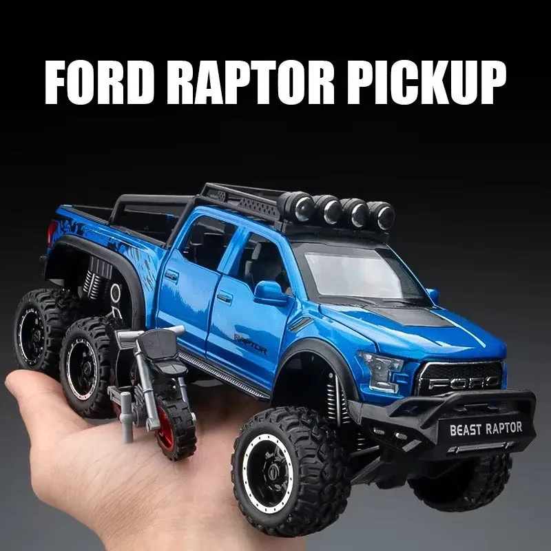 Diecast Model Ford Raptor F150 6x6 1/24