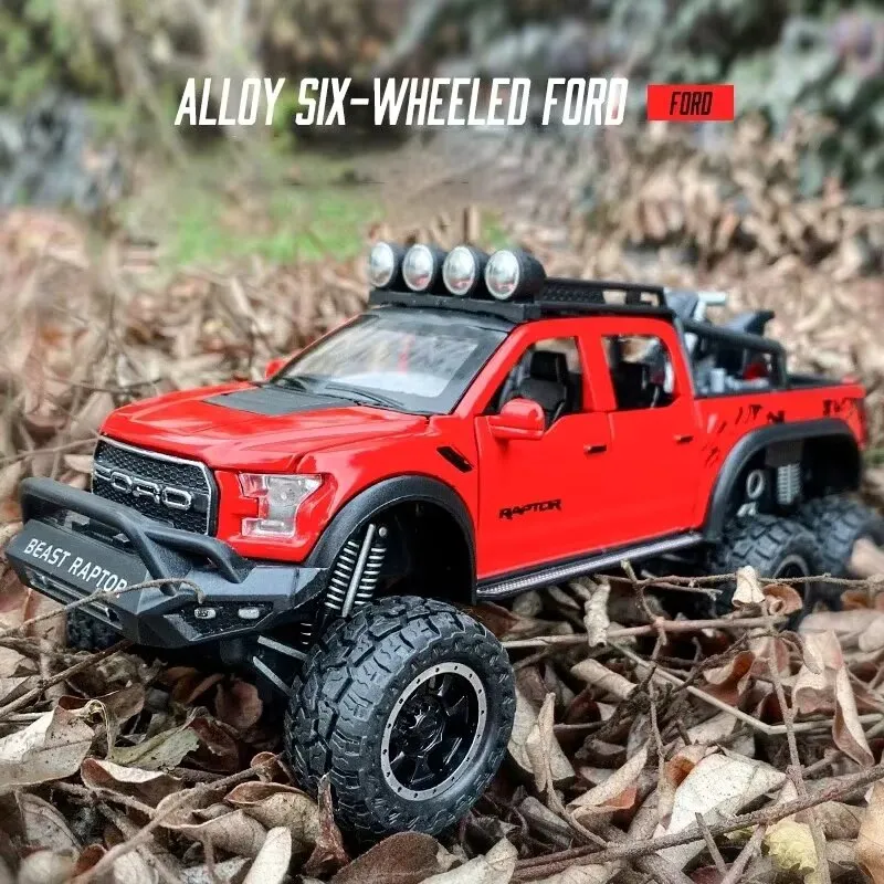 Diecast Model Ford Raptor F150 6x6 1/24