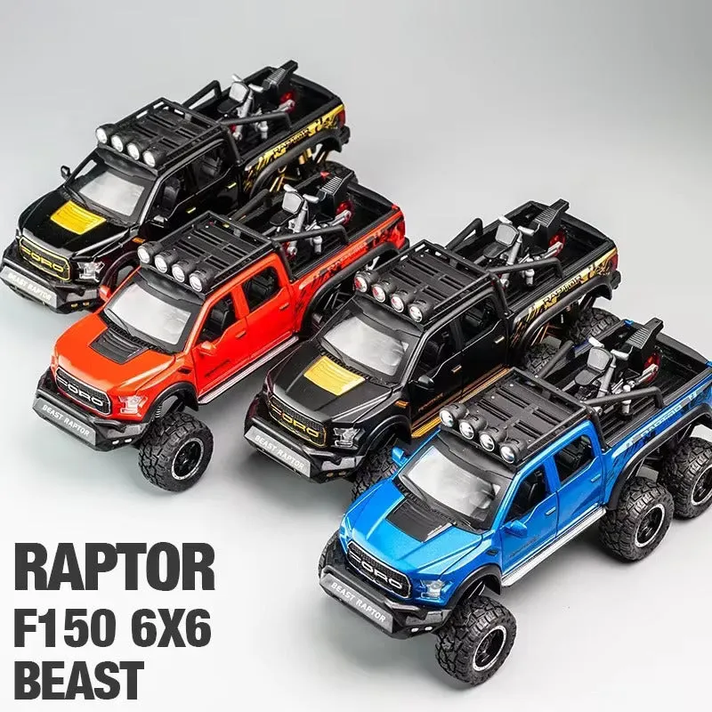 Diecast Model Ford Raptor F150 6x6 1/24