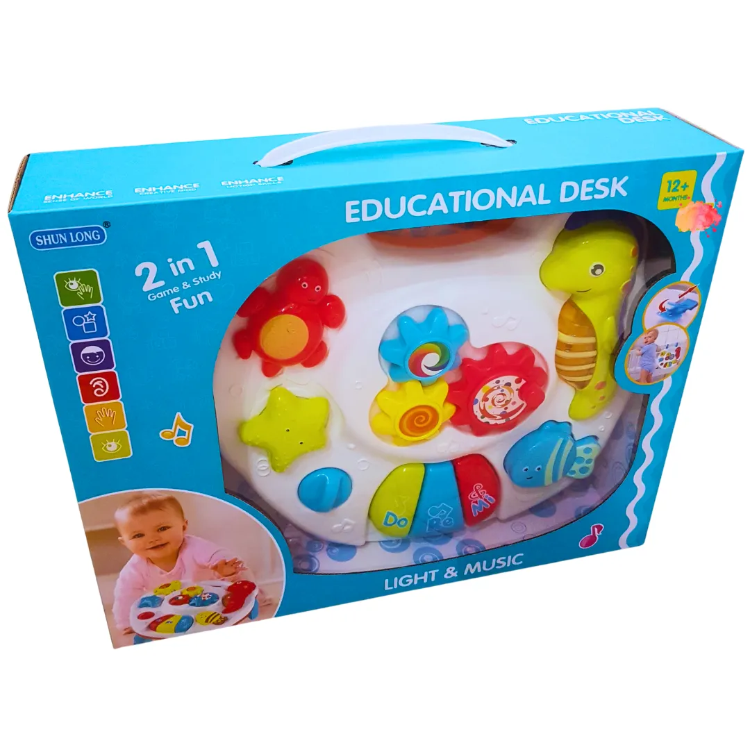 Educational Desk - 2-in-1 Light & Music Activity Table for Babies 12  Months