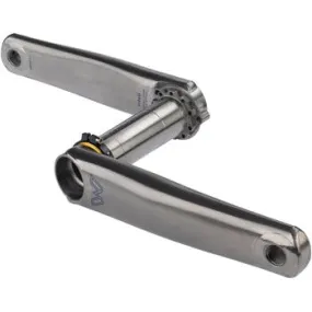 eeWings All-Road Titanium Bicycle Crankset - 175mm, Direct Mount, 30mm Spindle, Brushed Titanium