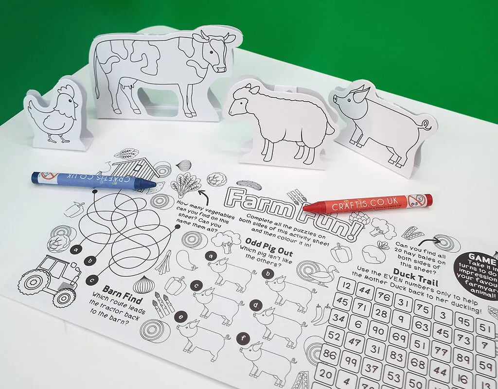 Farm Pop Up Activity Packs (Case of 200)