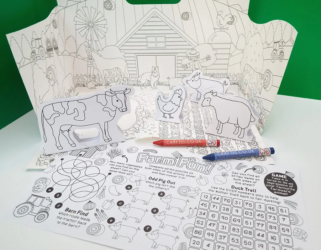 Farm Pop Up Activity Packs (Case of 200)
