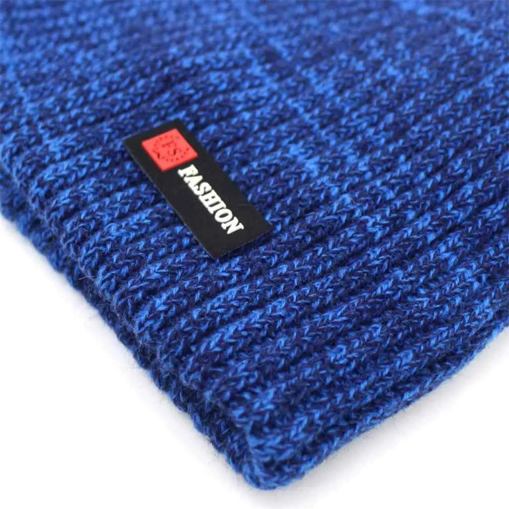 Fleece Lined Knit Beanie Hat