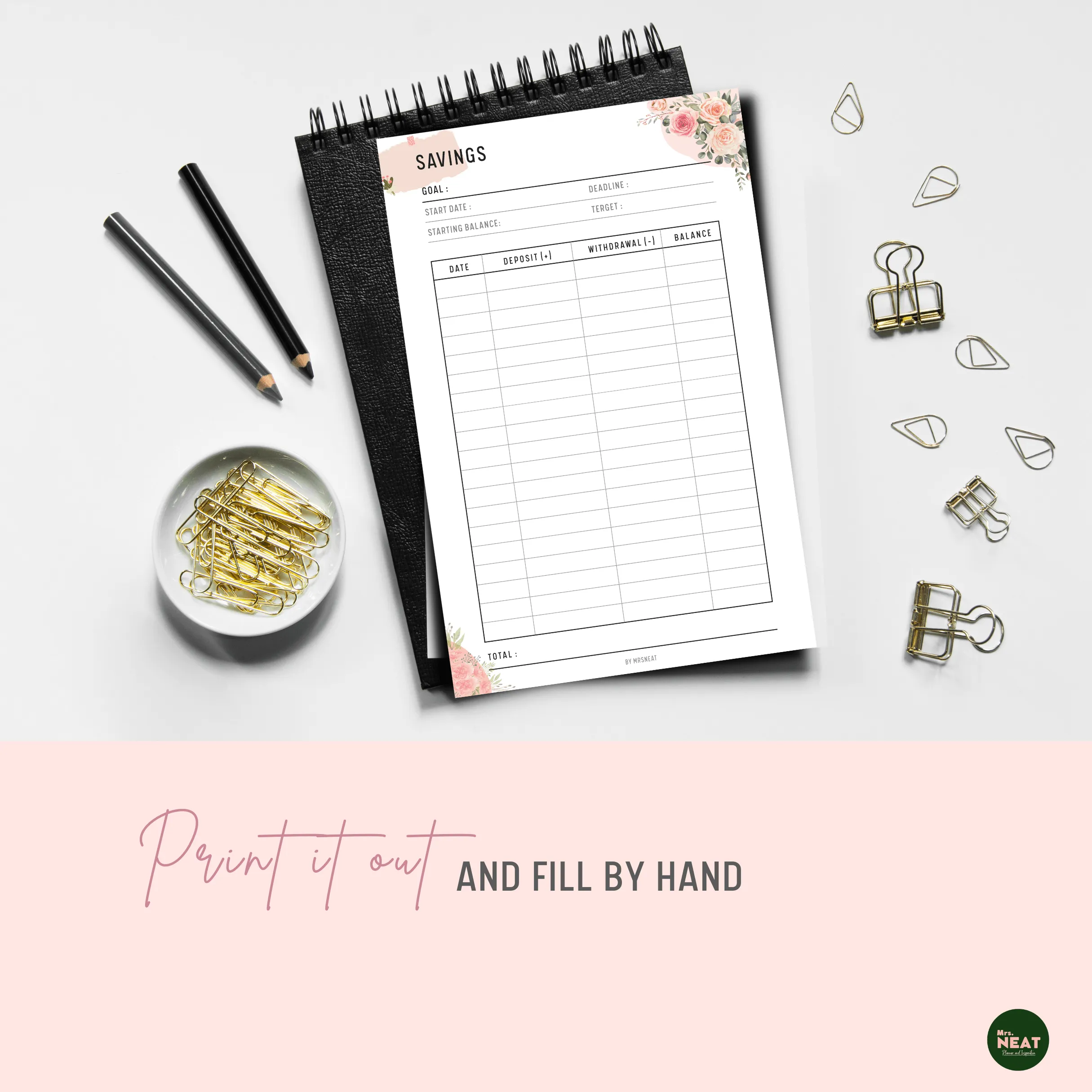 Floral Savings Tracker - M067