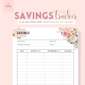 Floral Savings Tracker - M067