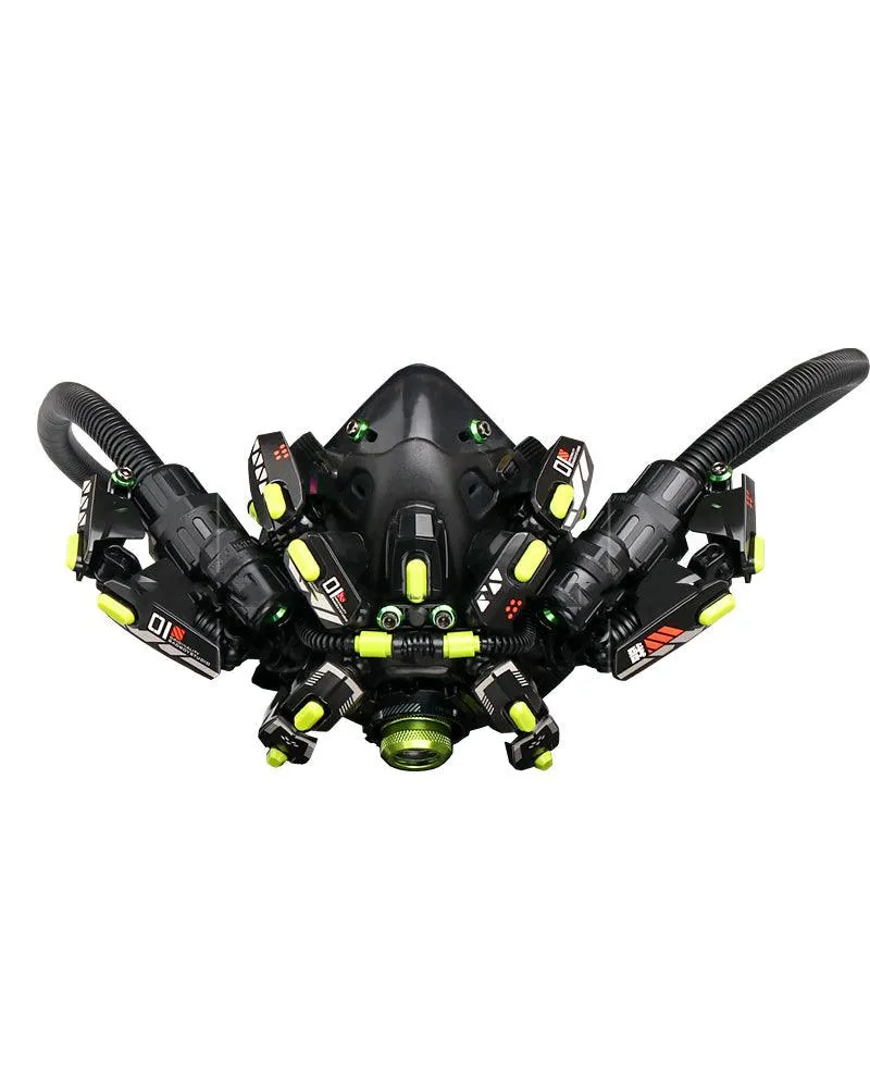 Futuristic Led Cyberpunk Goggles And Mask (Sold Separately）