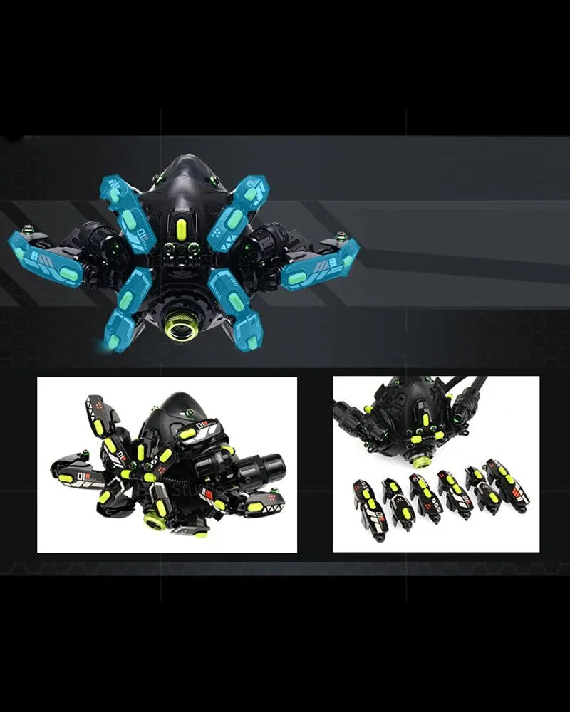 Futuristic Led Cyberpunk Goggles And Mask (Sold Separately）