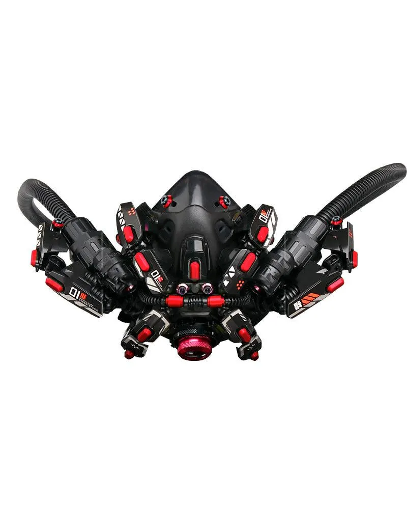 Futuristic Led Cyberpunk Goggles And Mask (Sold Separately）