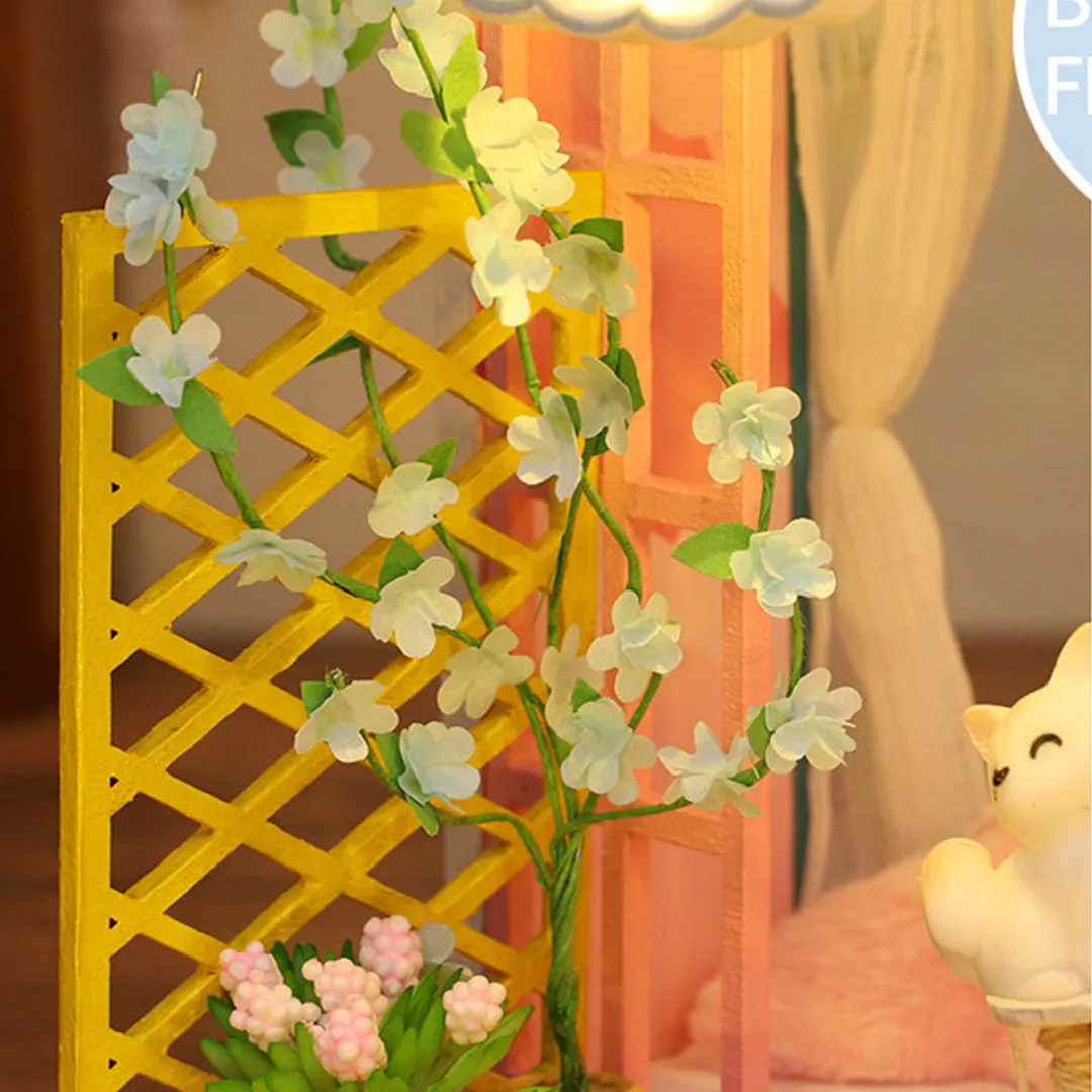 Garden House Dollhouse Miniature DIY House Kit