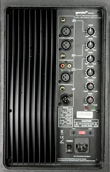 Gemini RS-415 Powered Full Range Speaker