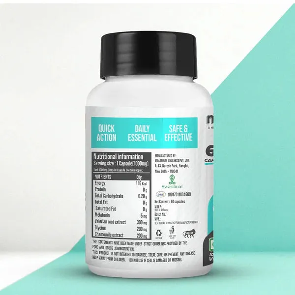 GetmyMettle Sleep-On | 1000 MG Per Capsules, 60 Capsules