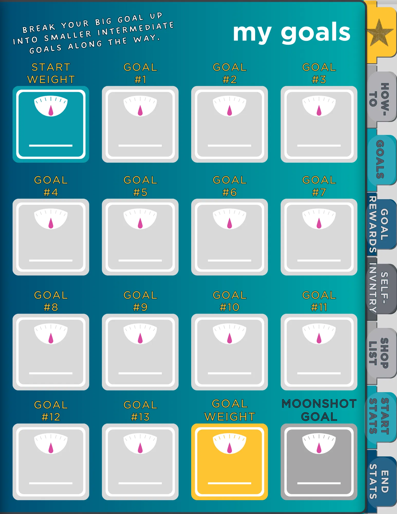 GLP-1 Journal: Custom Digital Weight-Loss Tracking Workbook